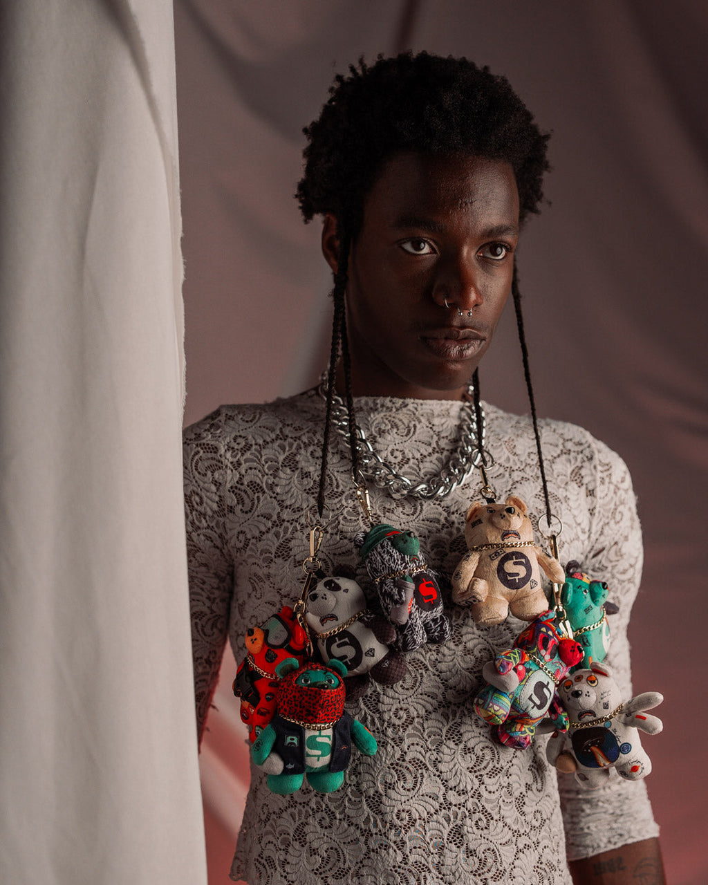 SPACED OUT BEAR KEYCHAIN