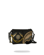 A.I. AFRICAN INTELLIGENCE SHARKS OF THE GOLD OCEAN CROSSOVER CLUTCH - SANDFLOWER COLLAB