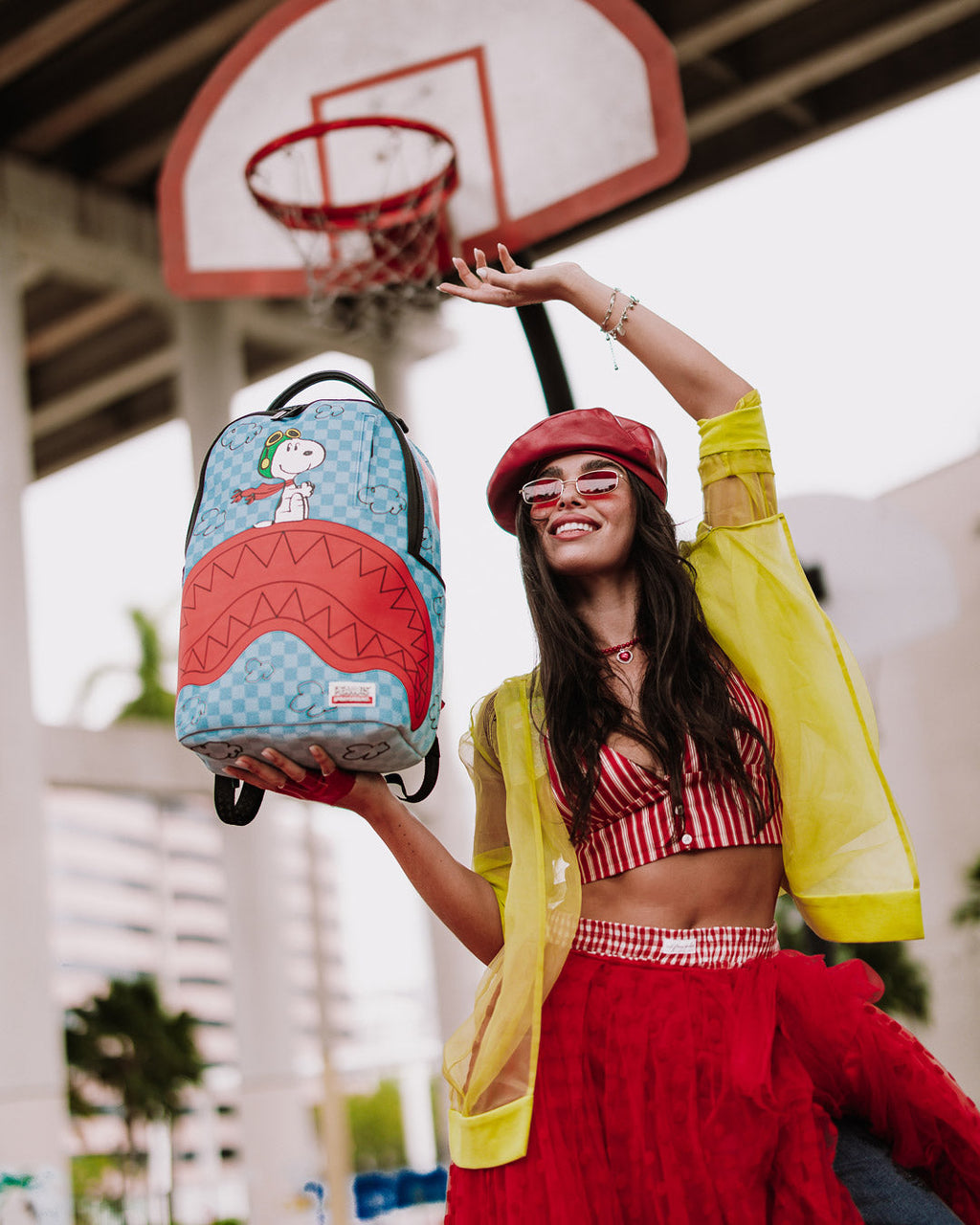 SNOOPY PILOT SHARK DLXSV BACKPACK