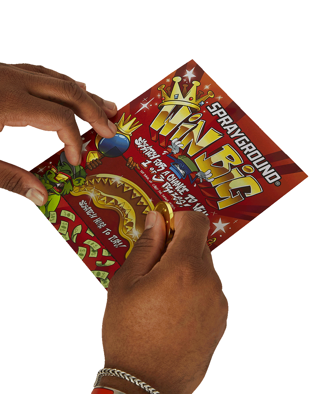 SPRAYGROUND SCRATCH OFF PLAYING CARD - WIN A BACKPACK, MONEYBEAR OR LUGGAGE!