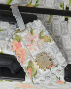 A.I. AFRICAN INTELLIGENCE ELEGANT ENERGY SHARKITECTURE FULL SIZE LUGGAGE - SANDFLOWER COLLAB