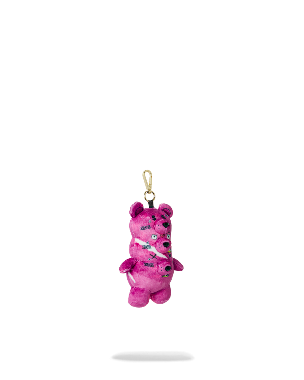 TRIPLE PINK BEAR KEYCHAIN