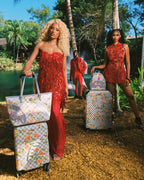 A.I. AFRICAN INTELLIGENCE ELEGANT ENERGY SHARKITECTURE FULL SIZE LUGGAGE - SANDFLOWER COLLAB