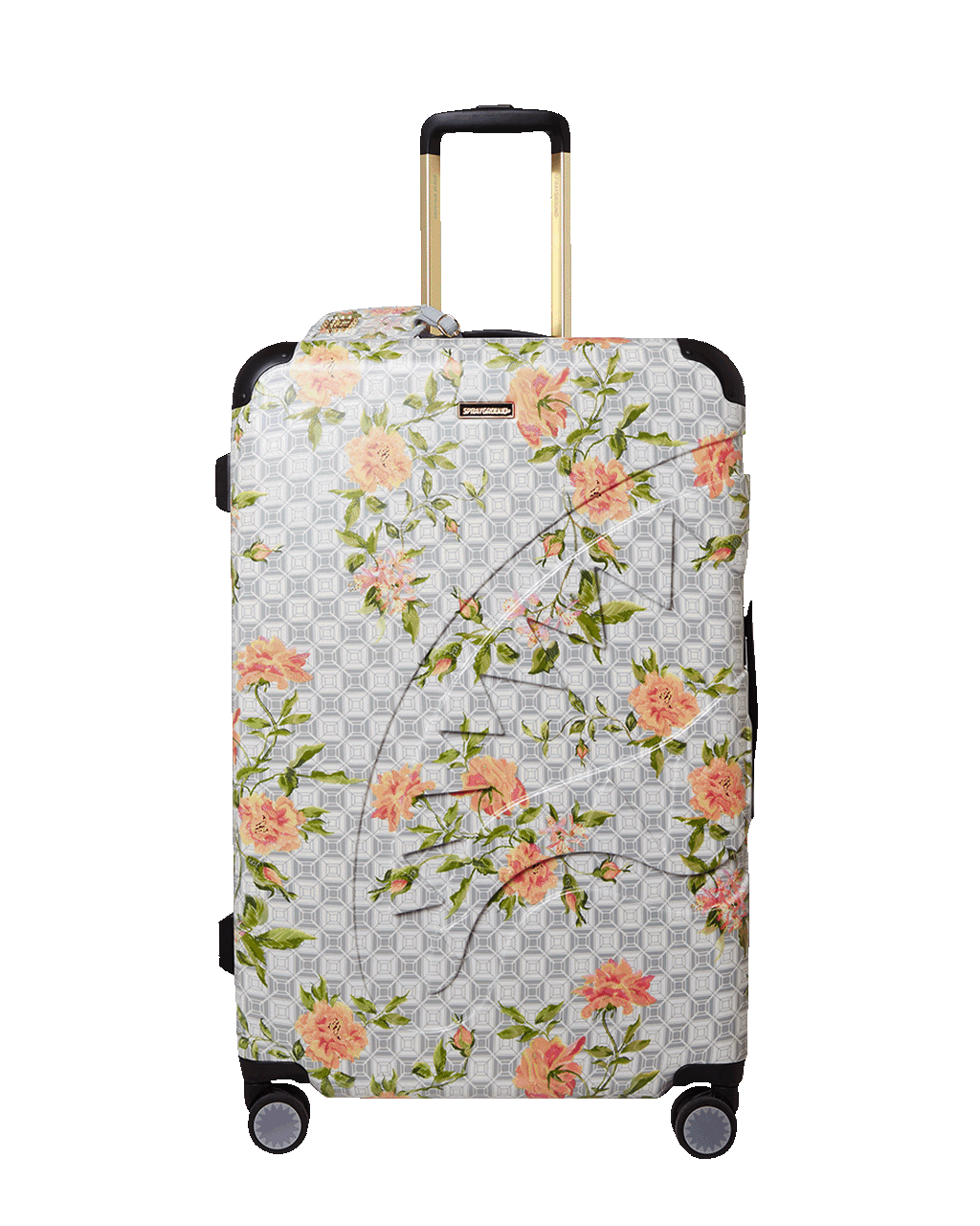 A.I. AFRICAN INTELLIGENCE ELEGANT ENERGY SHARKITECTURE FULL SIZE LUGGAGE - SANDFLOWER COLLAB