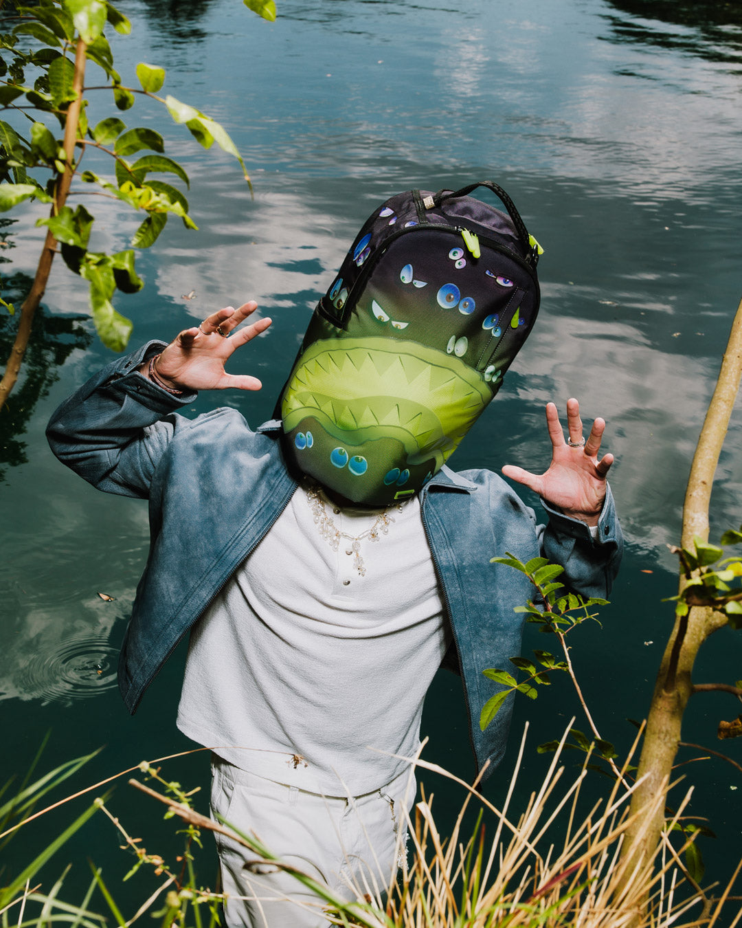 EYES ALL A GLOW (GLOW IN THE DARK) DLXR BACKPACK