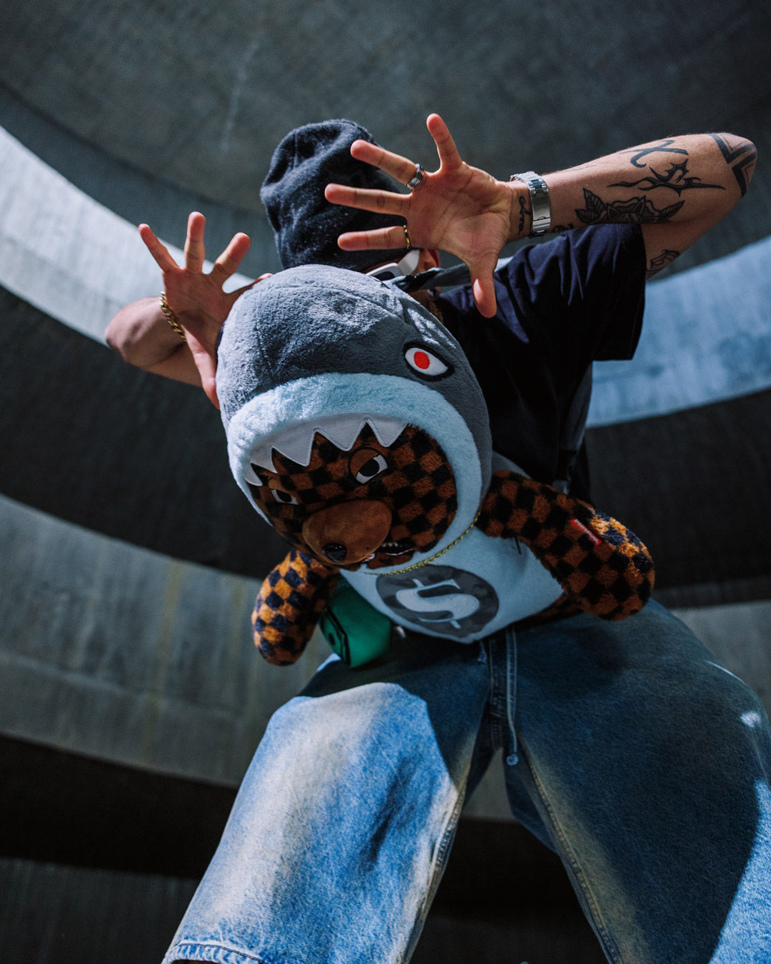 THE RIZZLER MONEYBEAR TEDDYBEAR BACKPACK